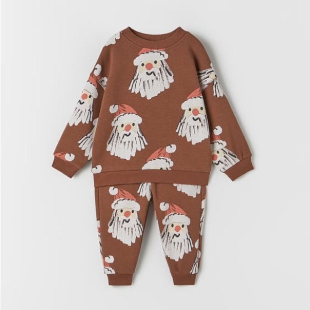 NEW Zara Santa Jogger Set